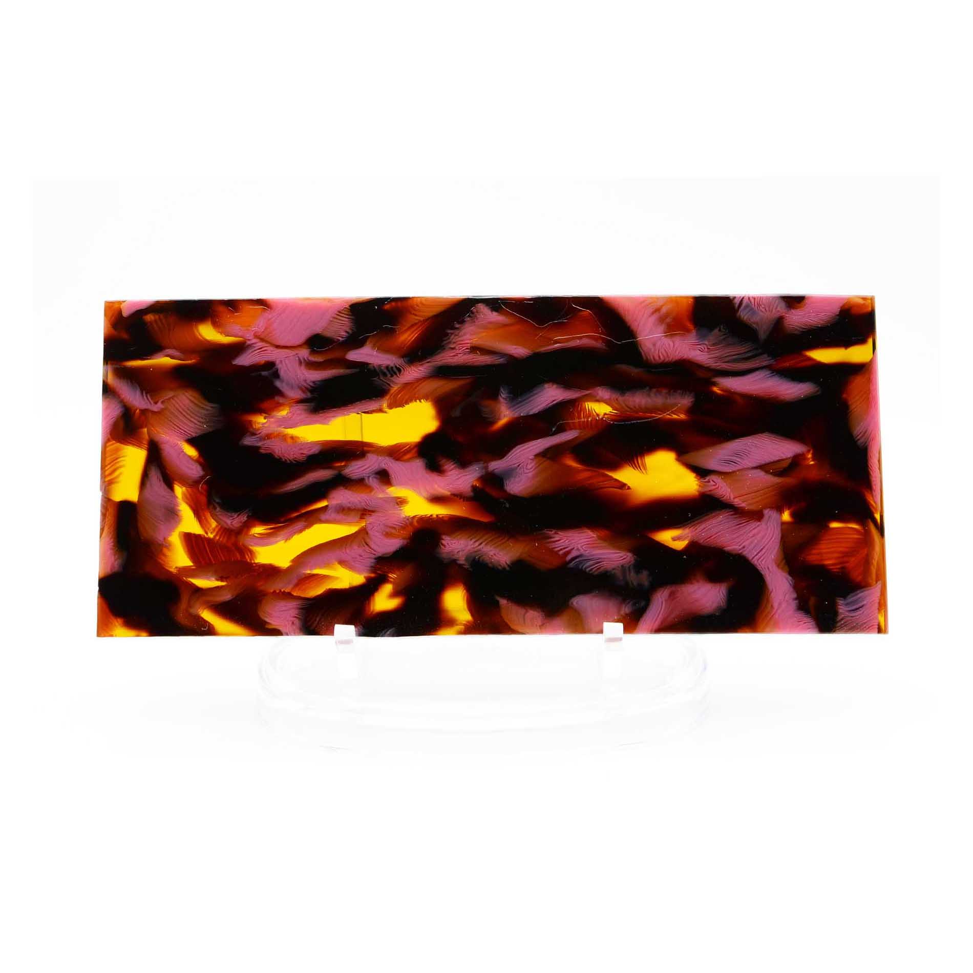 lastra acetato di cellulosa dipinto rosa